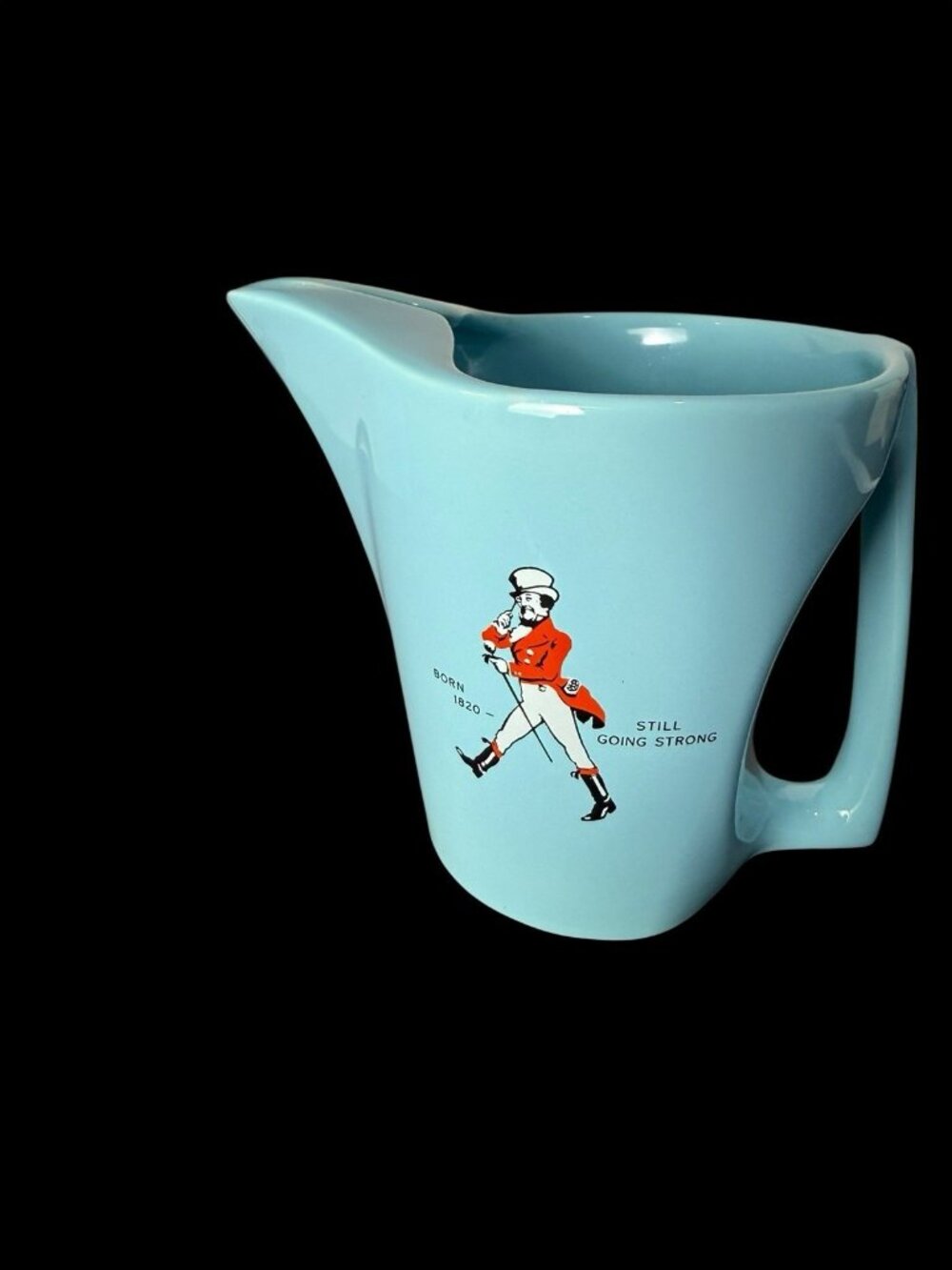 VTG WADE Regicor Johnny Walker Red Pitcher Duck Egg Blue Turquoise England